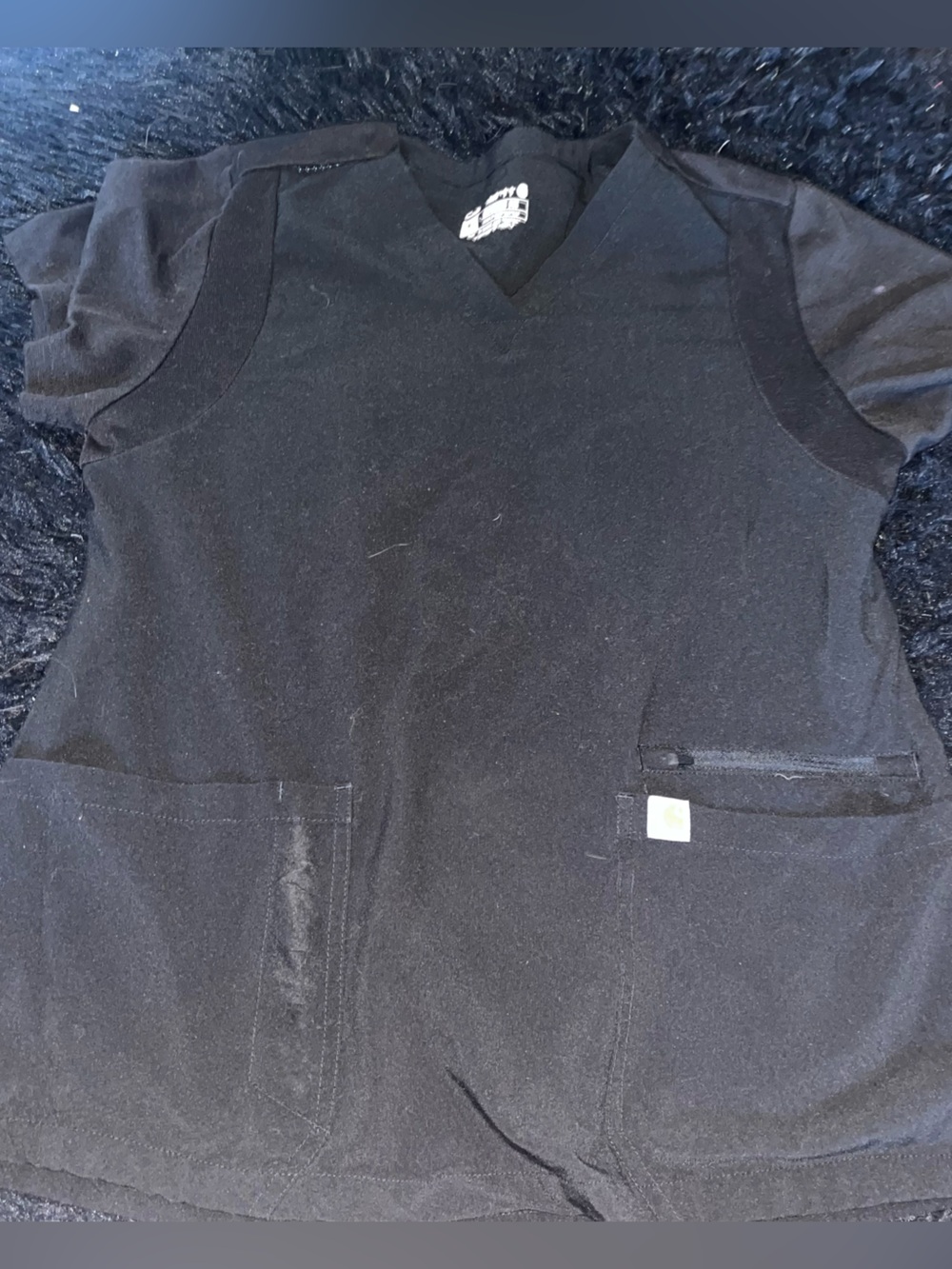 Carhartt Black Medical Scrub Top